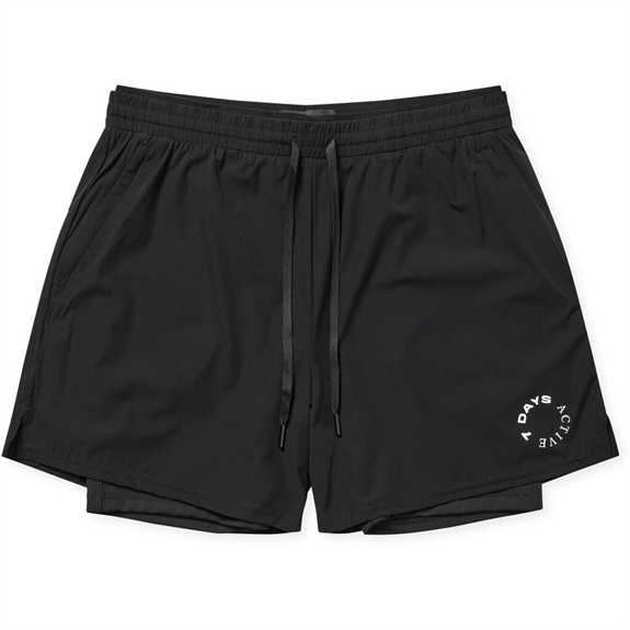 7 DAYS Active Two In One Shorts - Black